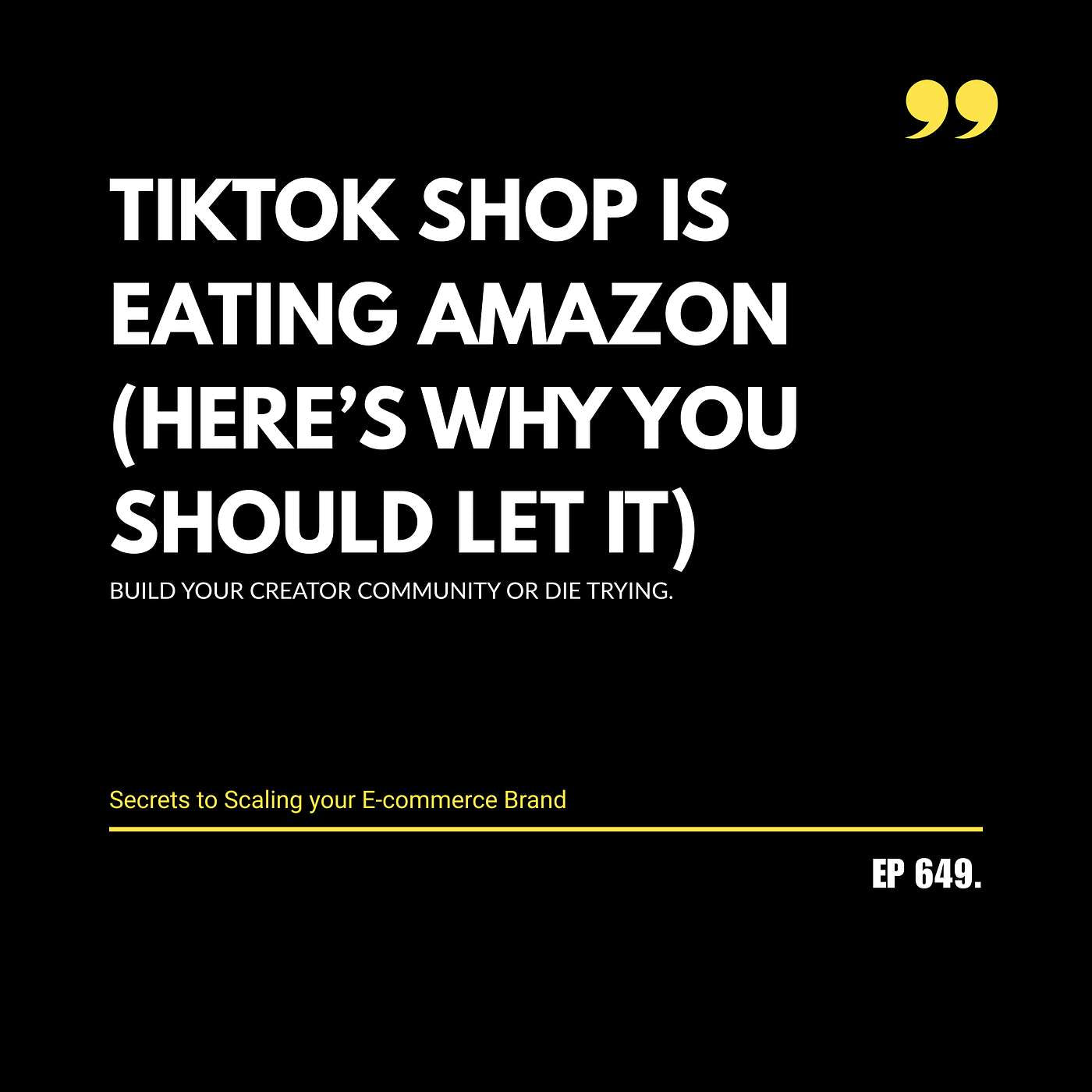 TikTok Shop Is Eating Amazon (Here’s Why You Should Let It)