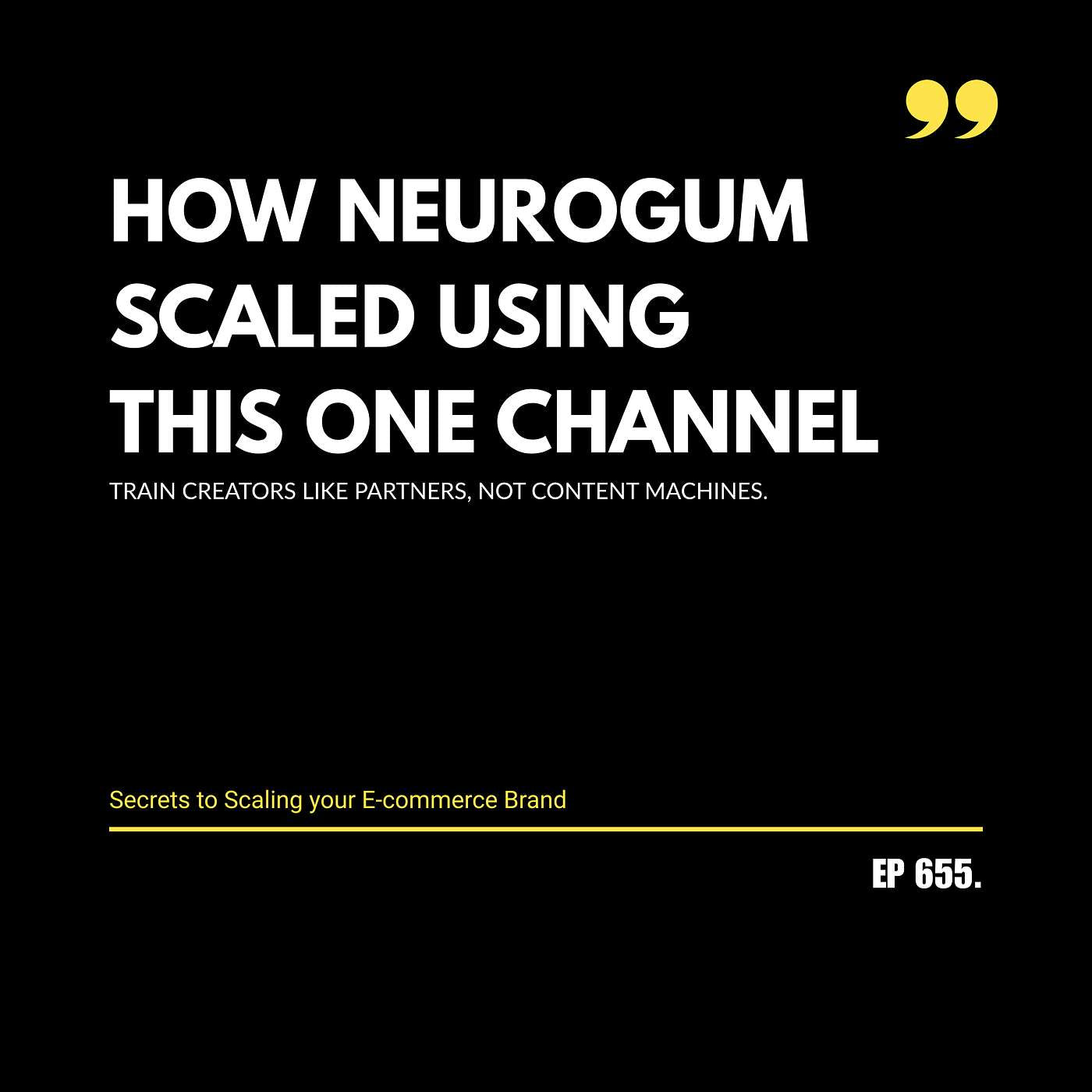 How Neurogum Scaled Using This One Channel
