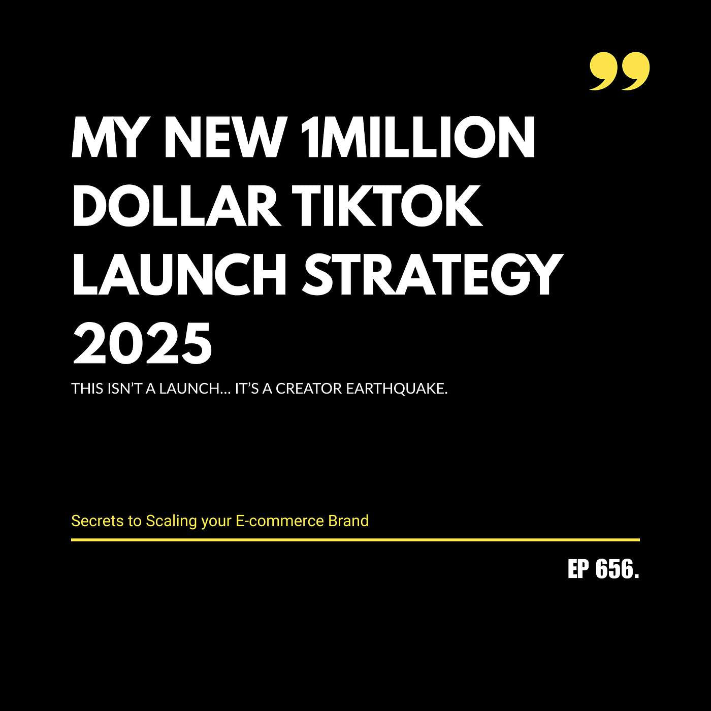 My New 1 Million Dollar TikTok Launch Strategy 2025