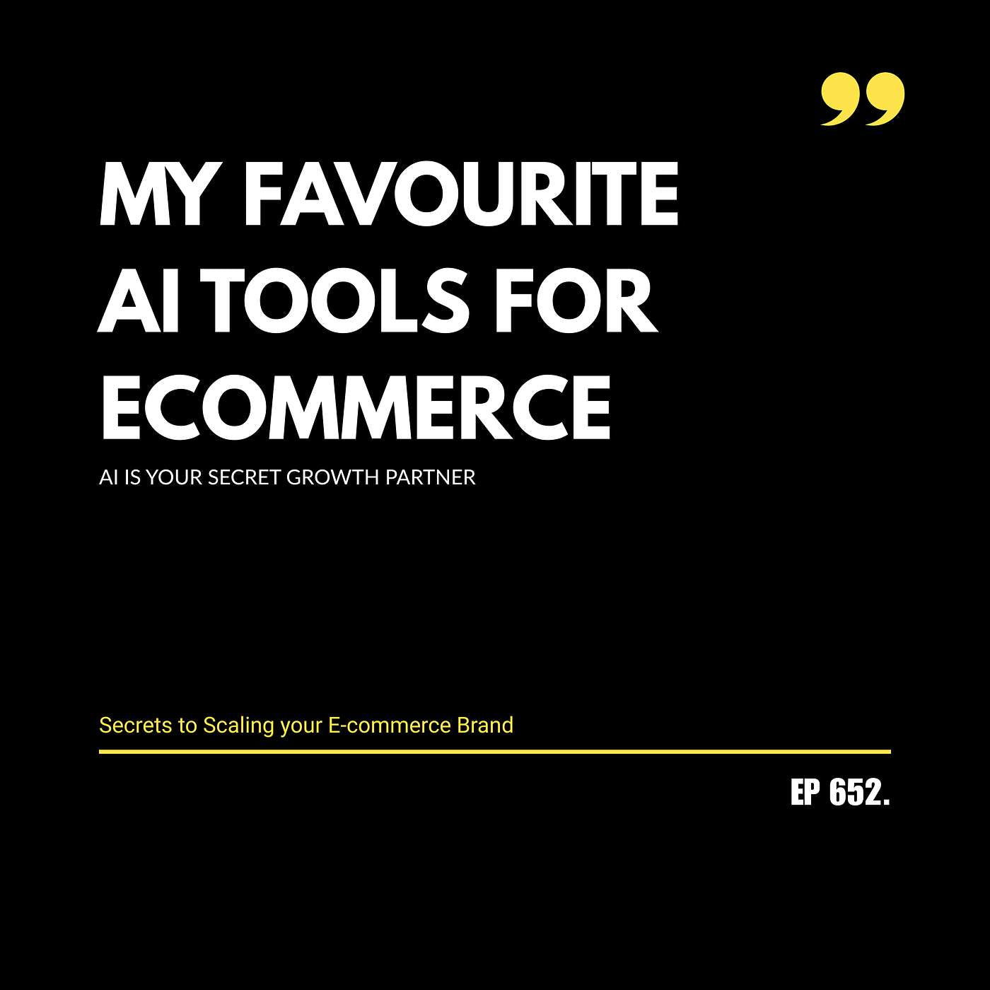 My Favourite AI Tools For Ecommerce